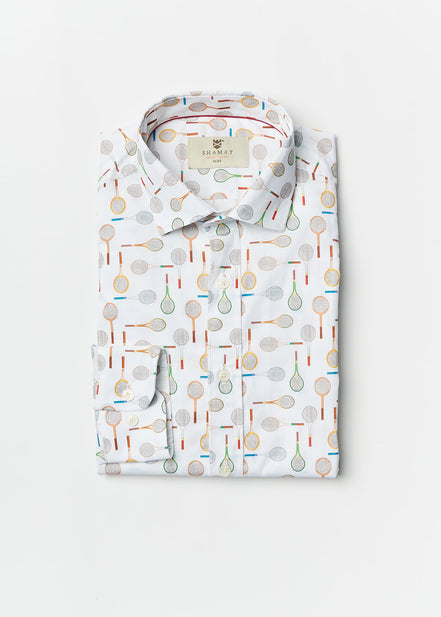 CAMISA ALGODÓN VOILÈ ESTAMPADA TENIS