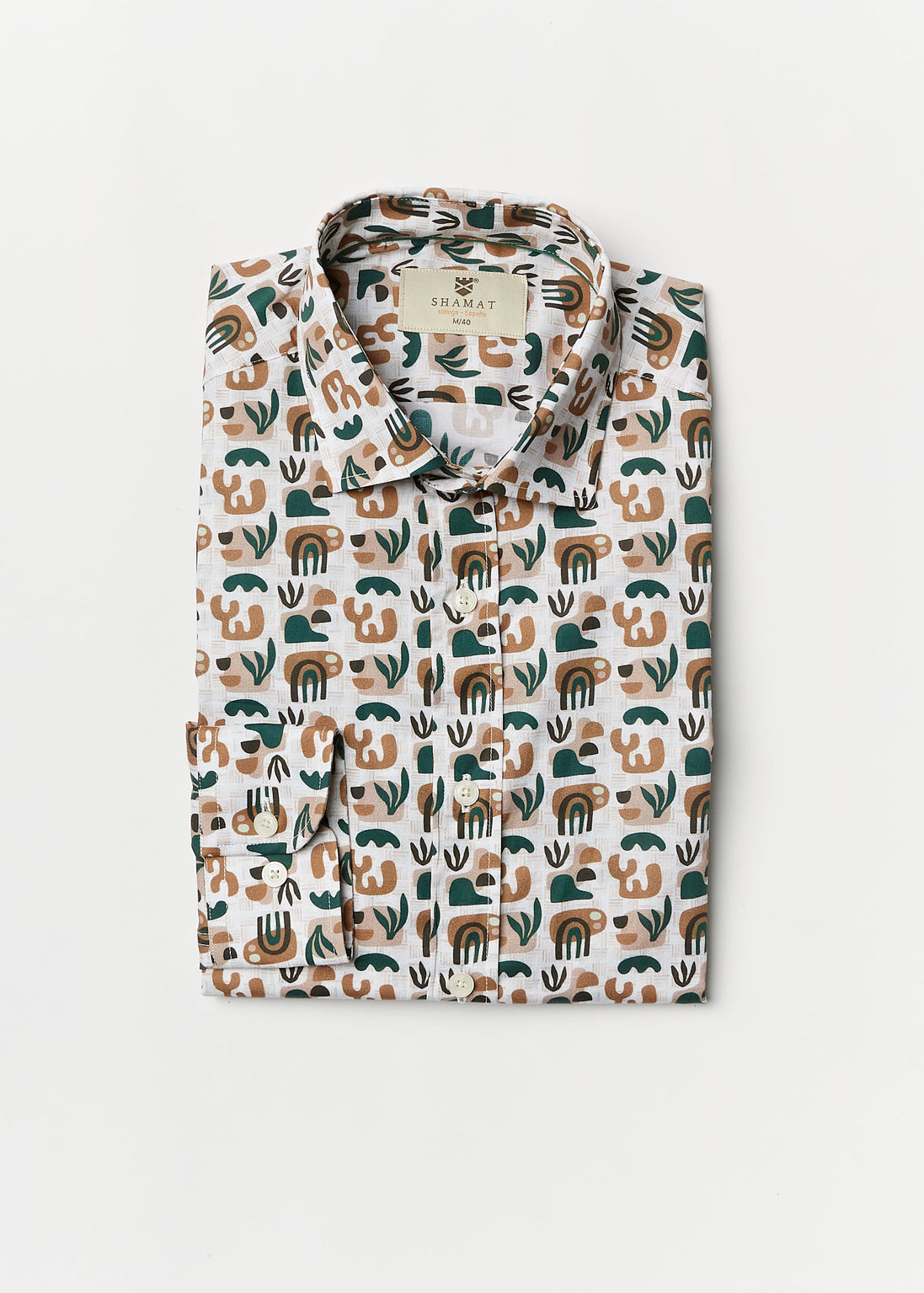 CAMISA M/L ALGODON CON ELASTAN