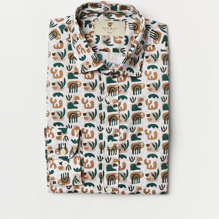 CAMISA M/L ALGODON CON ELASTAN