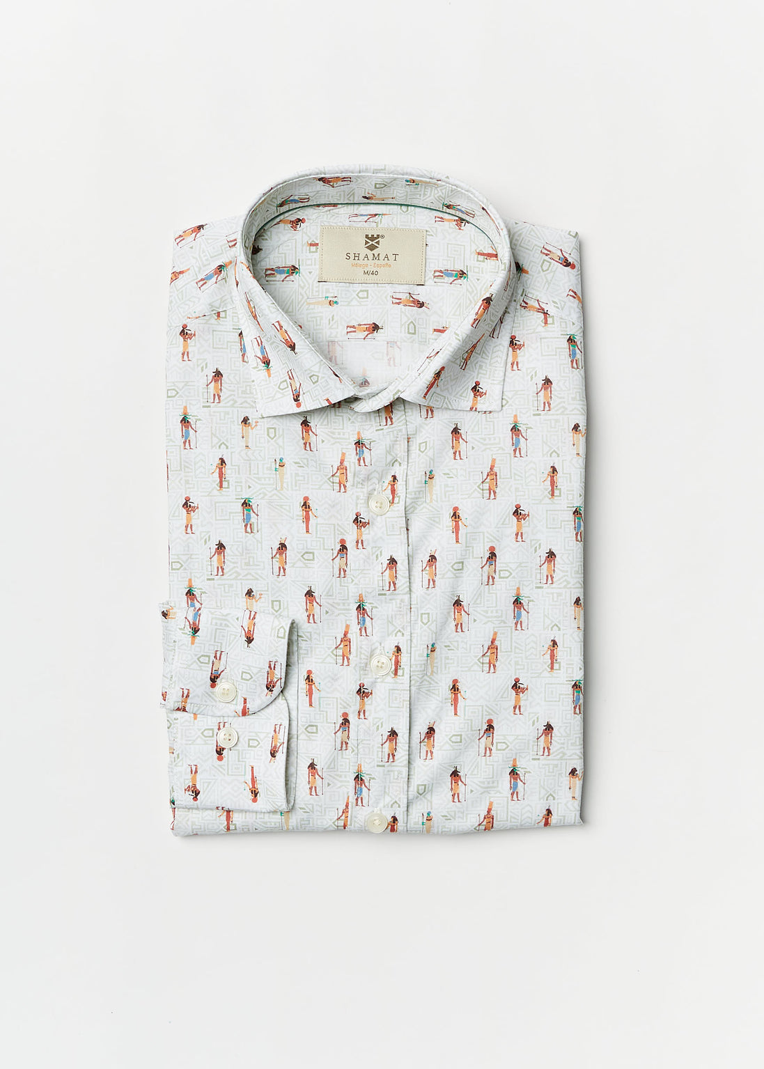 CAMISA M/L ALGODON CON ELASTÁN