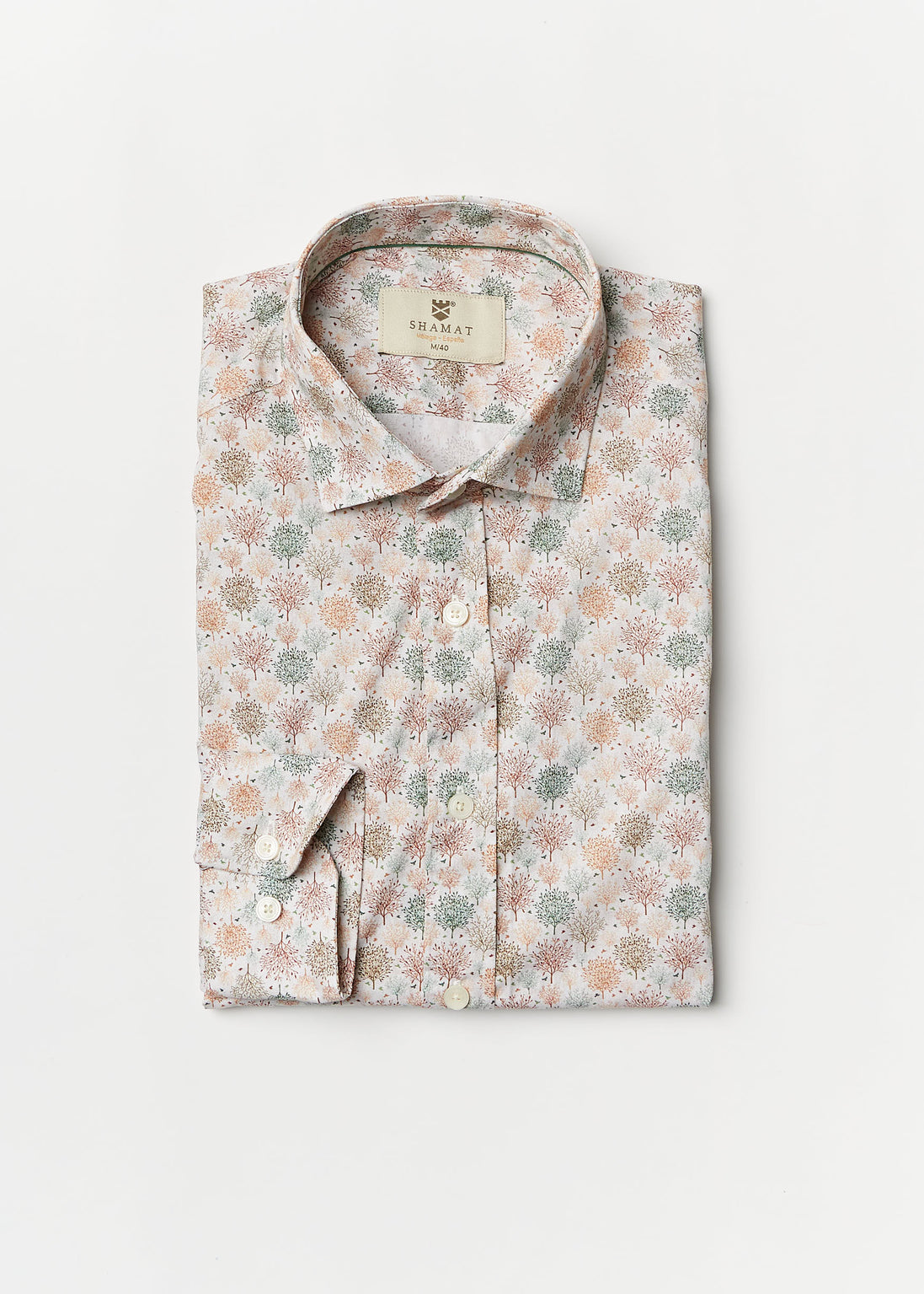 CAMISA ALG/ELASTÁN ESTAMPADA AUTUMN