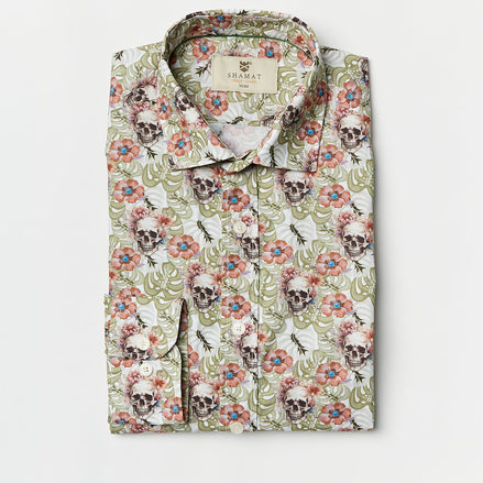 CAMISA ALG/ELASTÁN ESTAMPADA DESTINY