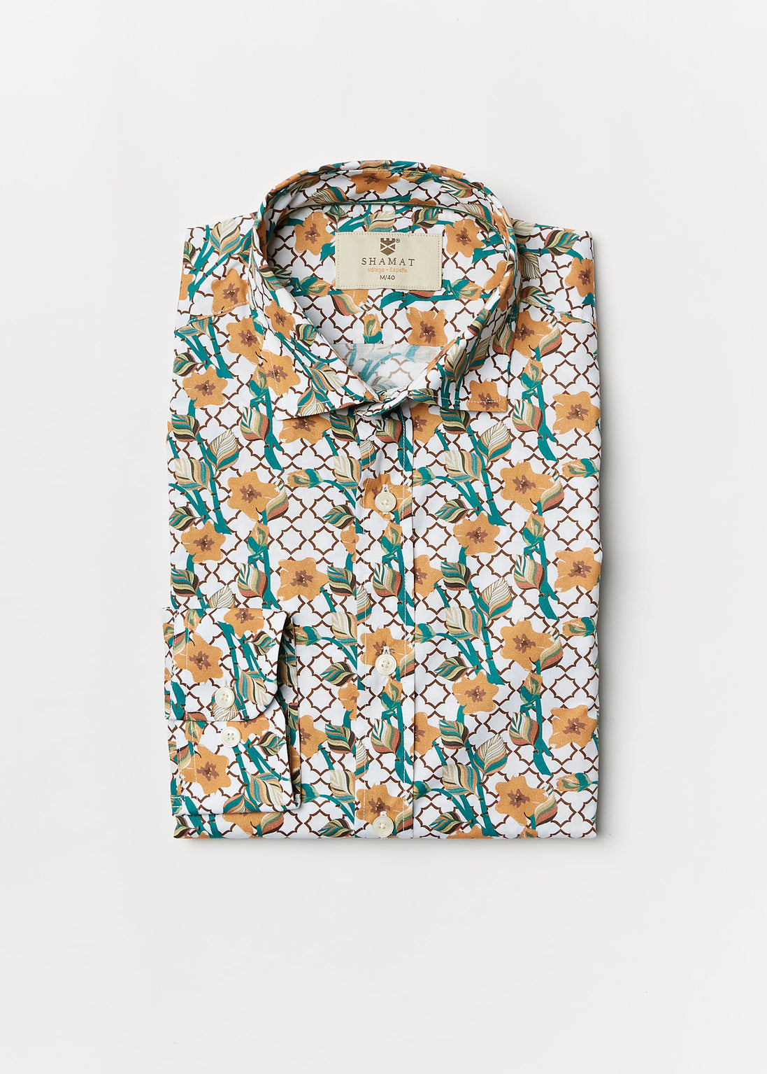 CAMISA M/L ALGODON CON ELASTAN