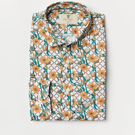 CAMISA M/L ALGODON CON ELASTAN