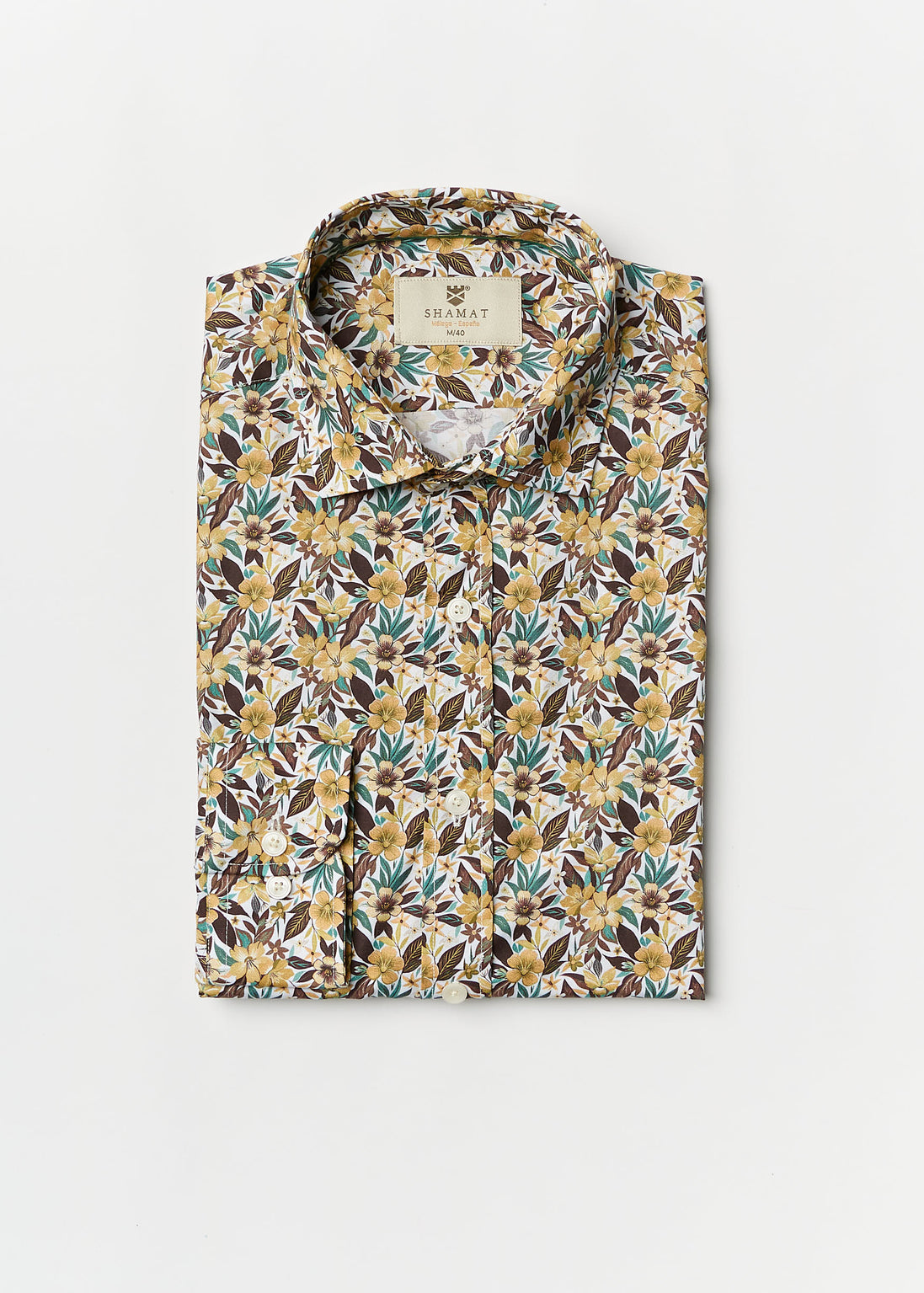 CAMISA M/L ALGODON CON ELASTANO