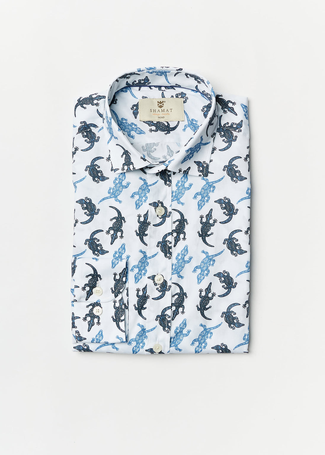 CAMISA ALGODÓN VOILÈ ESTAMPADA REPTILE