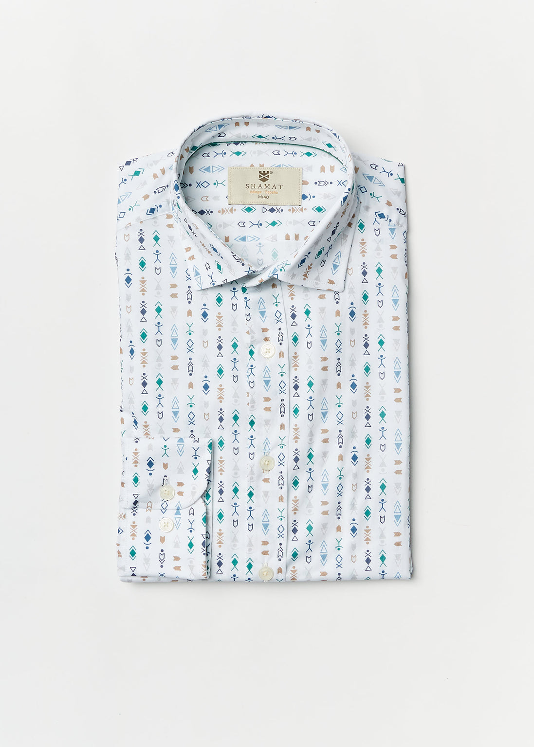 CAMISA M/L ALGODON CON ELASTAN