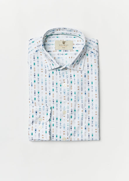 CAMISA M/L ALGODON CON ELASTAN