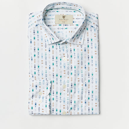 CAMISA M/L ALGODON CON ELASTAN