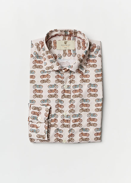 CAMISA M/L ALGODON CON ELASTAN