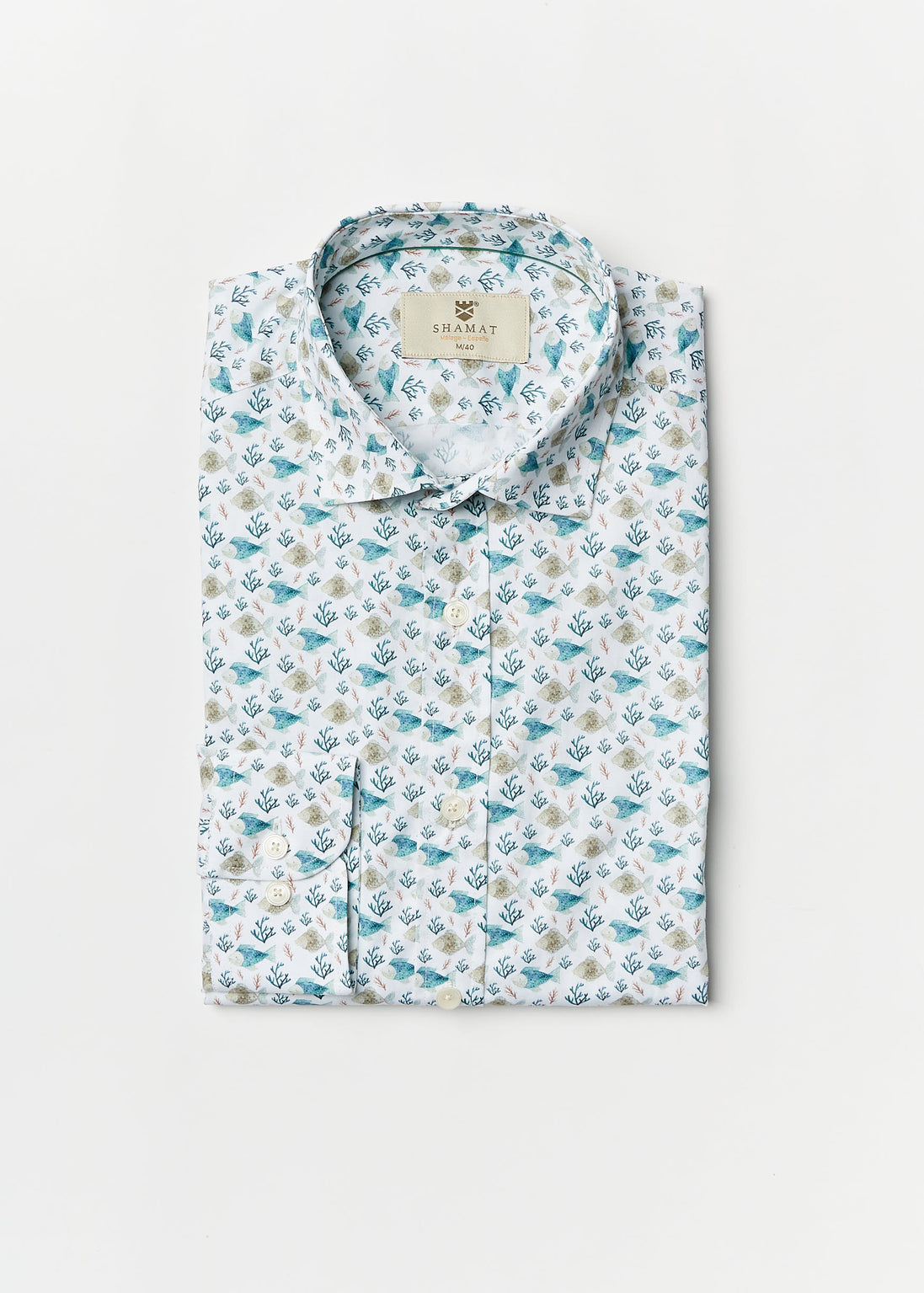 CAMISA M/L ALGODON CON ELASTAN