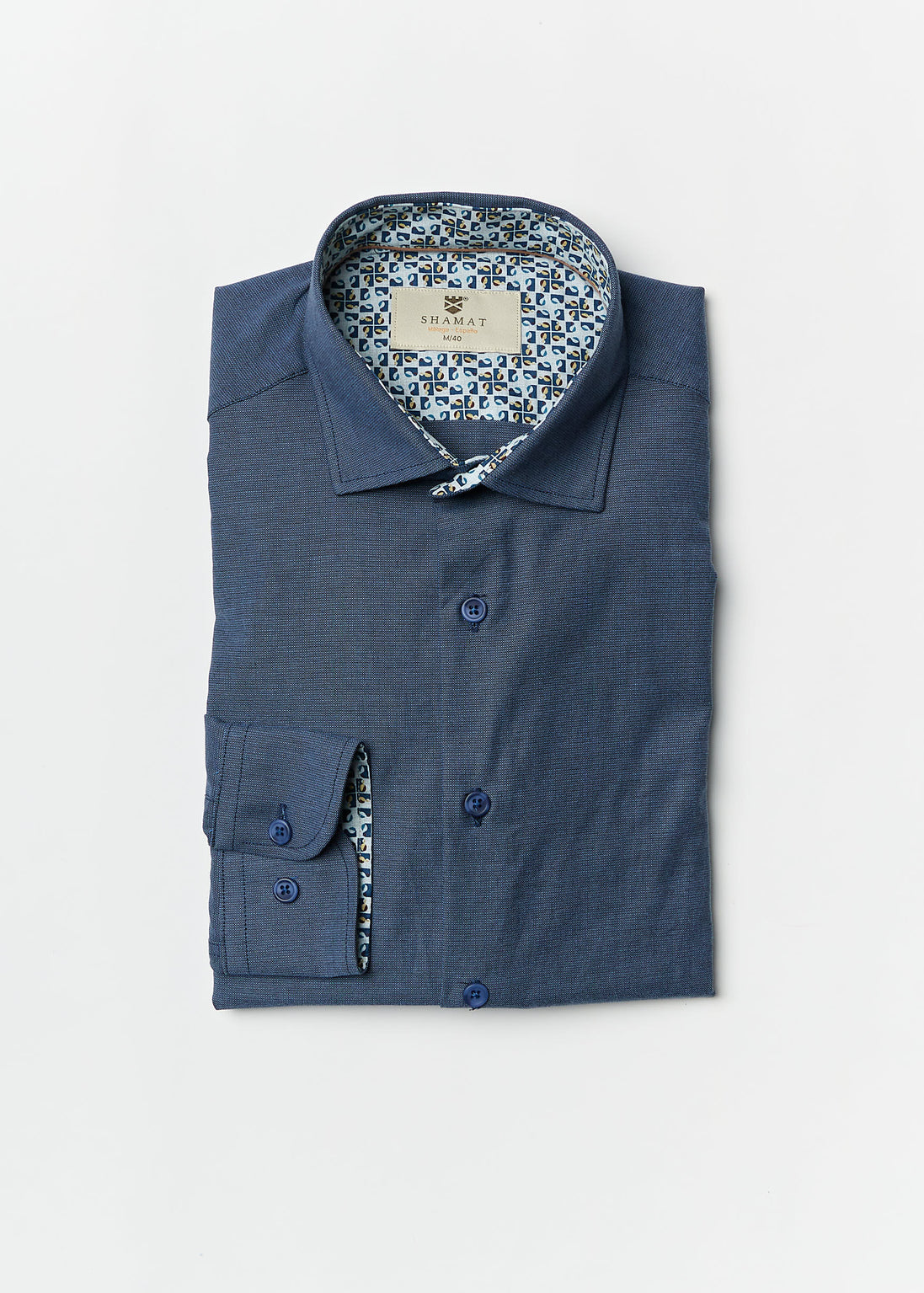 CAMISA M/L ALGODON CON ELASTAN