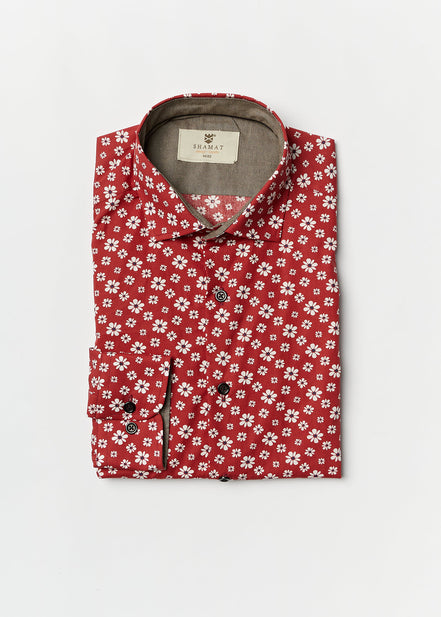 CAMISA ALGODÓN ESTAMPADA TRANI