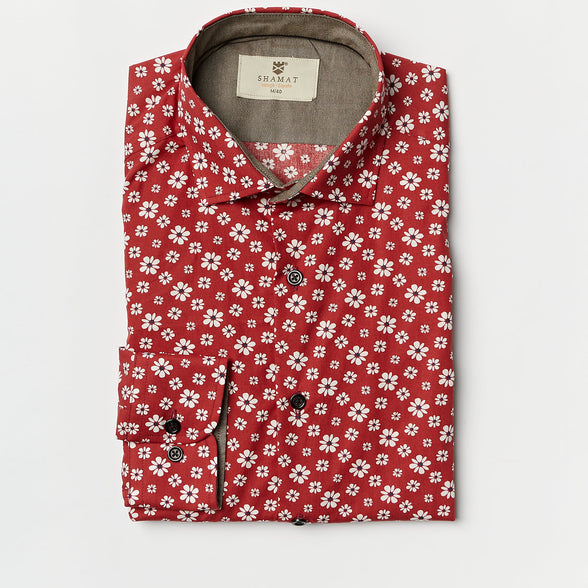 CAMISA ALGODÓN ESTAMPADA TRANI
