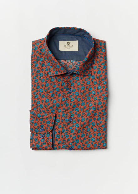 CAMISA ALGODÓN ESTAMPADA TRANI