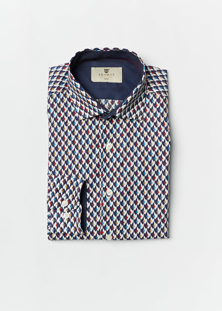 CAMISA ALGODÓN ESTAMPADA TRANI