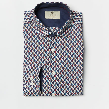 CAMISA ALGODÓN ESTAMPADA TRANI