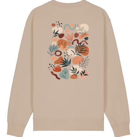 GEOMETRIC PRINT SWEATSHIRT