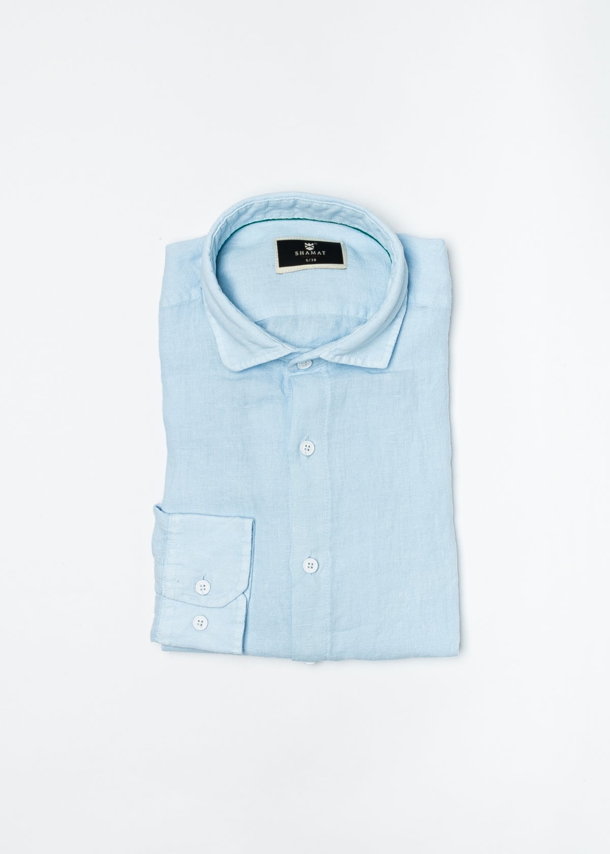 Camisa De Manga Larga Lino 100