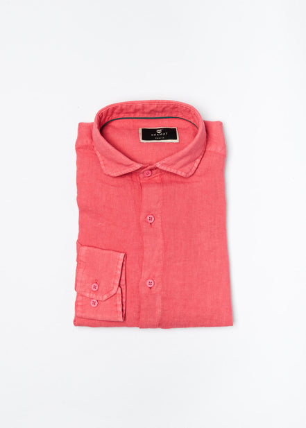 Camisa De Manga Larga Lino 100