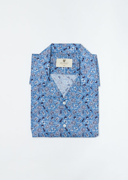 Camisa Bowling Voile Costa Mediterránea