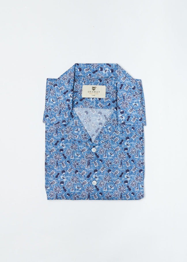 Camisa Bowling Voile Costa Mediterránea