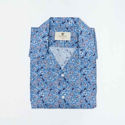 Camisa Bowling Voile Costa Mediterránea