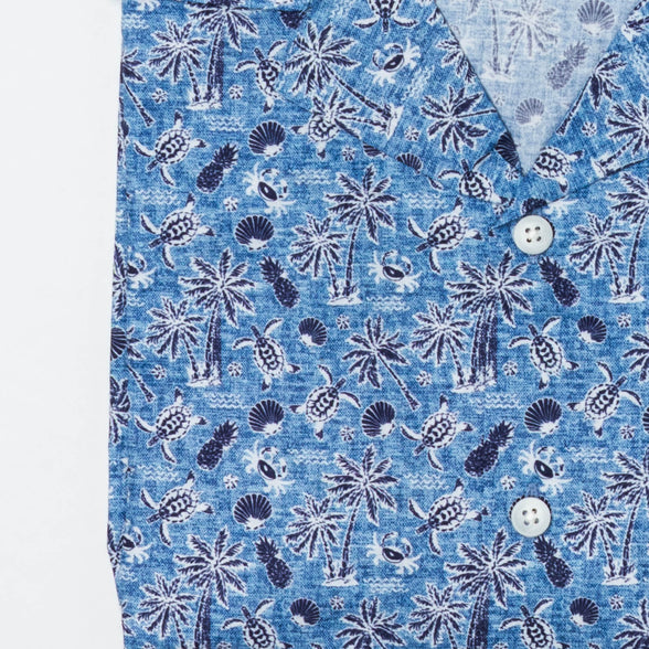 Camisa Bowling Voile Costa Mediterránea