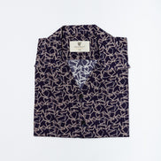 Camisa Bowling Viscosa Geométrica Eclipse