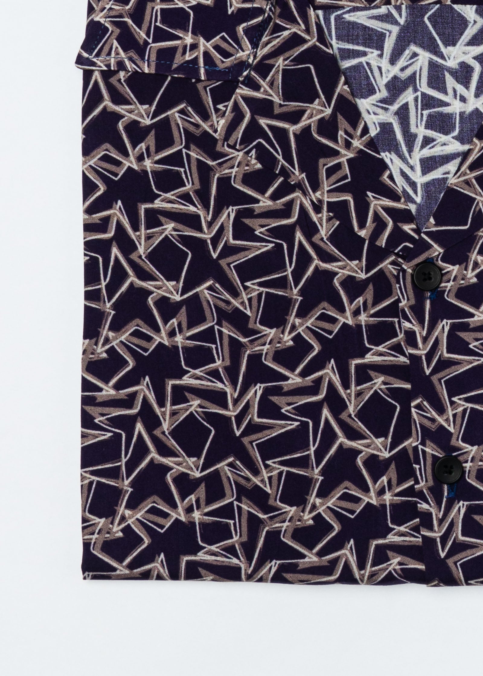 Camisa Bowling Viscosa Geométrica Eclipse