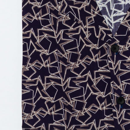 Camisa Bowling Viscosa Geométrica Eclipse