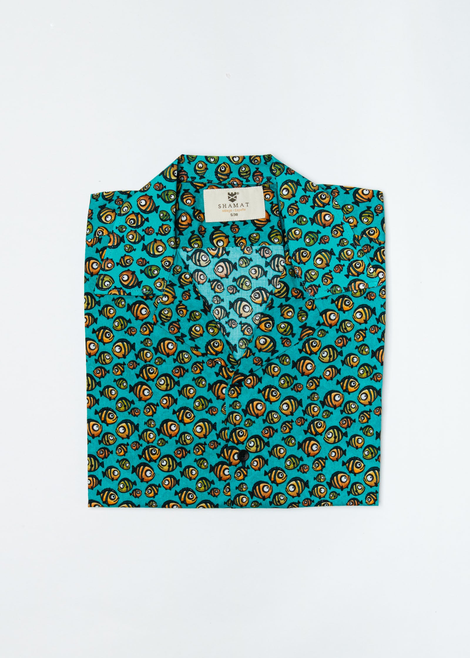 Camisa Bowling Peces Mediterráneos