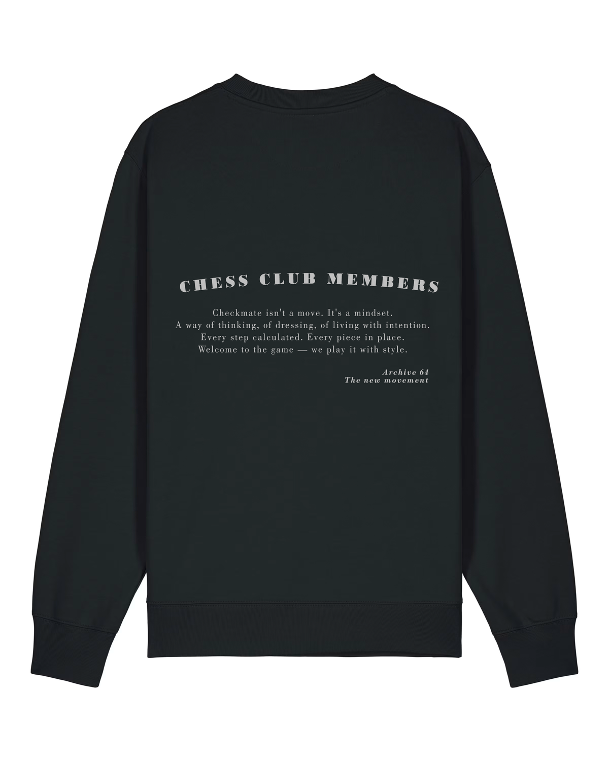 Sudadera Cuello Redondo Chess Club Members – SHAMAT