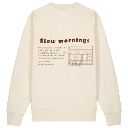 Sudadera Cuello Redondo Slow Mornings – SHAMAT