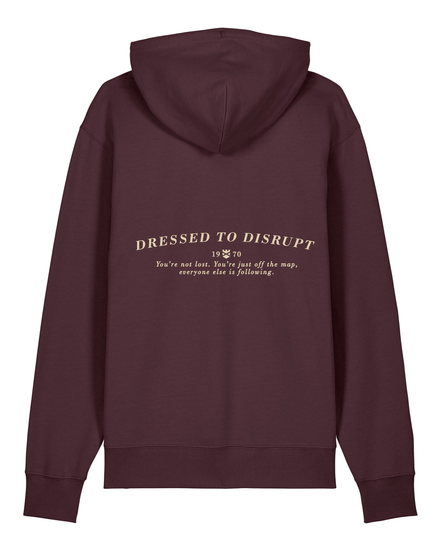 Sudadera con Capucha Dressed to Disrupt – Red Brown