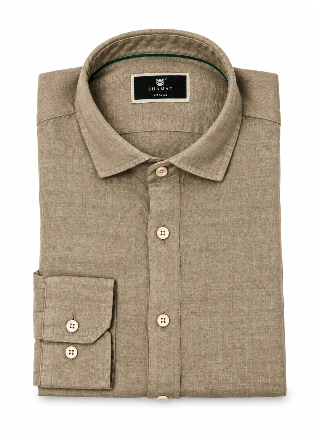 Camisa manga larga Lino 100%