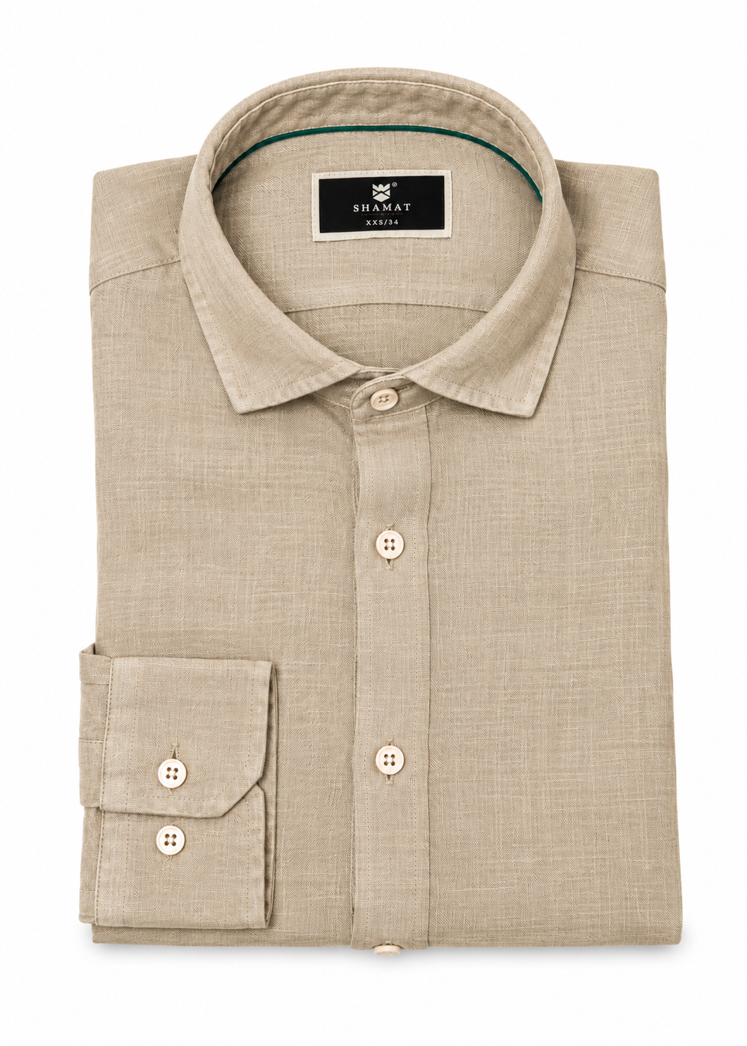Camisa manga larga Lino 100%