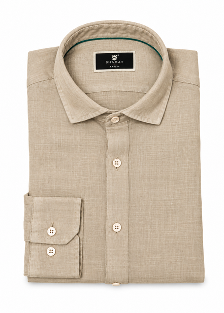 Camisa manga larga Lino 100%