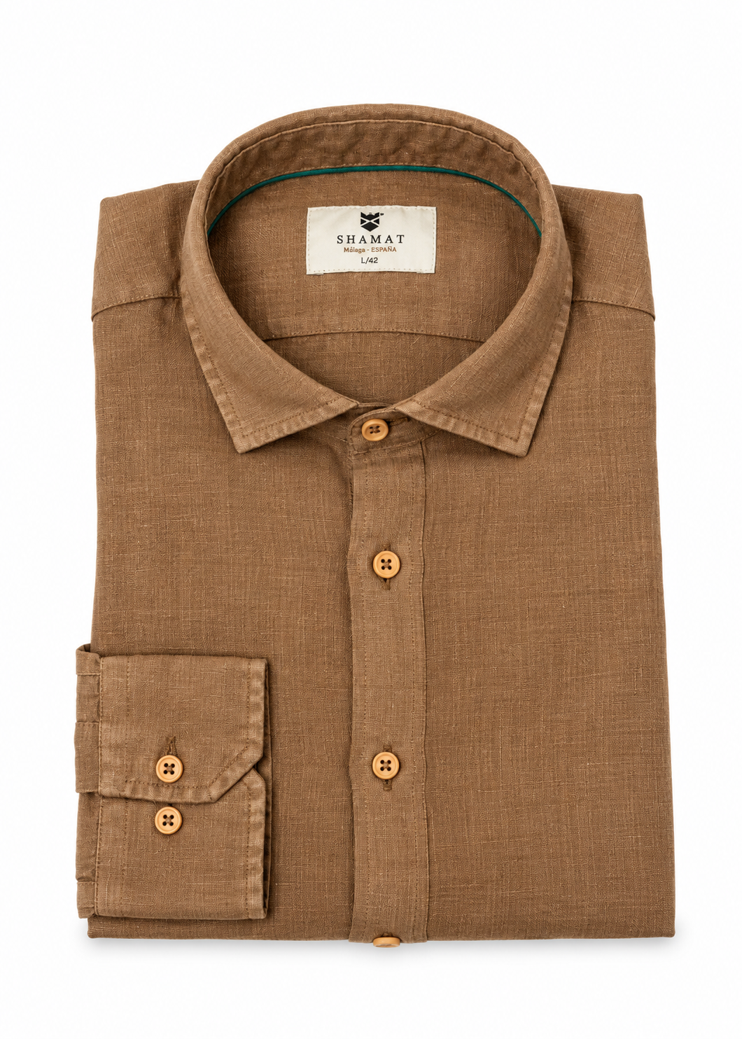 Camisa manga larga Lino 100%