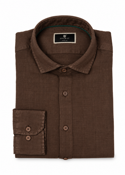 Camisa manga larga Lino 100%