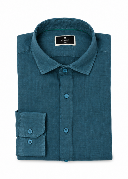 Camisa manga larga Lino 100%