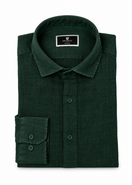Camisa manga larga Lino 100%