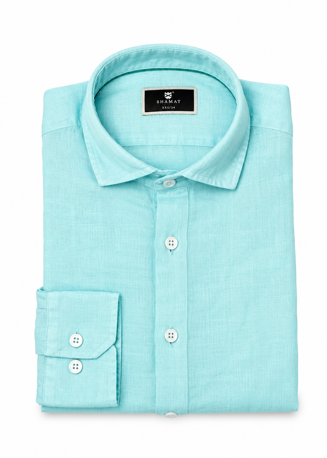Camisa manga larga Lino 100%