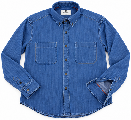 Camisa Denim Azul Lavado Hombre | SHAMAT