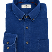 Camisa Denim Azul Intenso con Bolsillos | SHAMAT