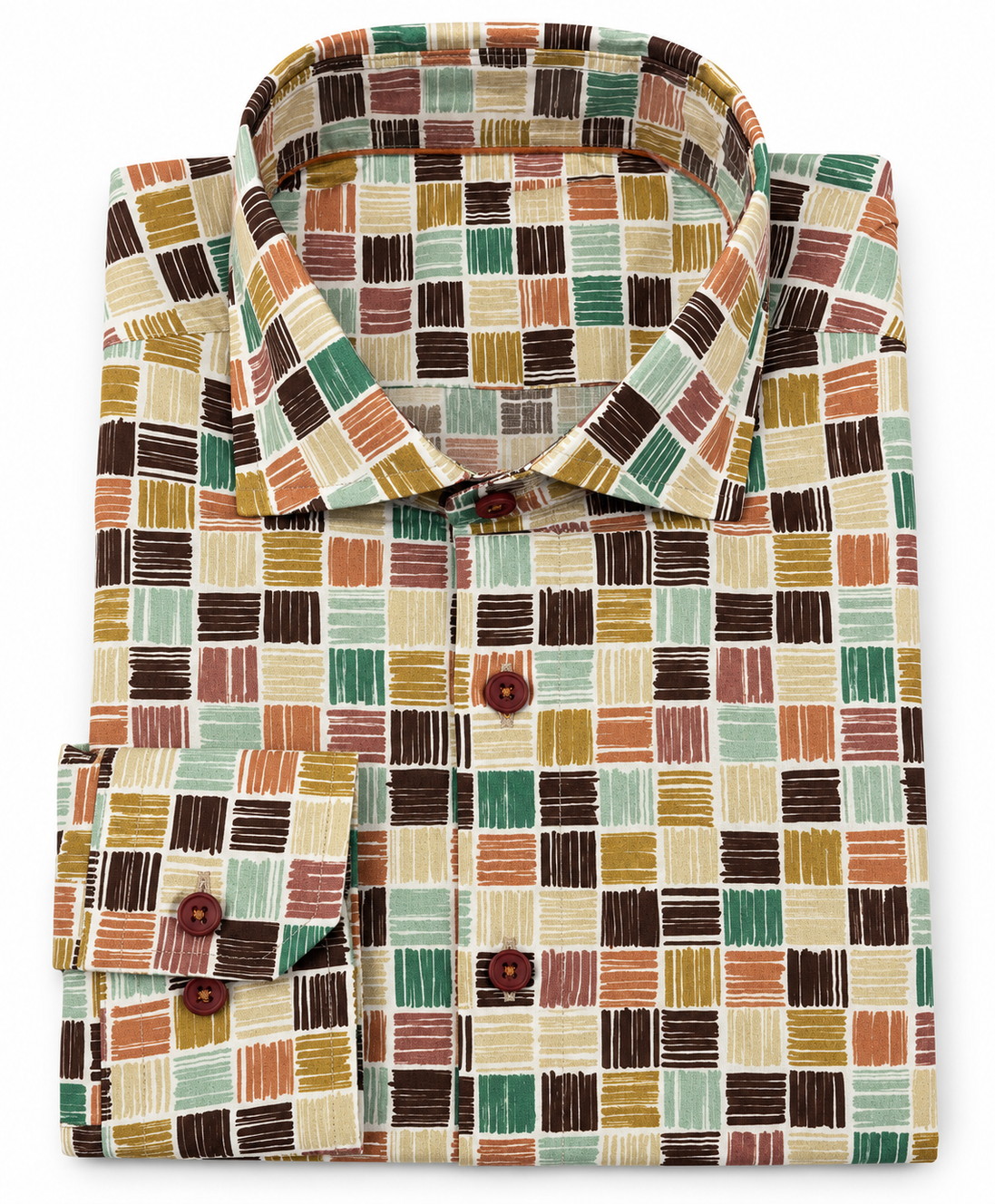 Camisa estampada Pinceladas para hombre | SHAMAT