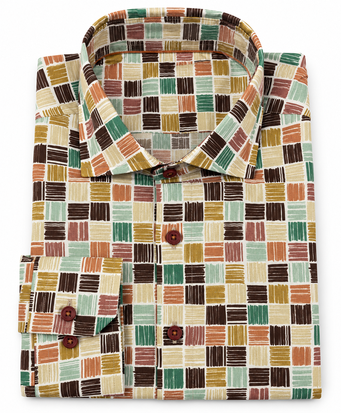 Camisa estampada Pinceladas para hombre | SHAMAT