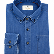 Camisa Denim Azul Lavado Hombre | SHAMAT
