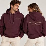 Sudadera con Capucha Dressed to Disrupt – Red Brown