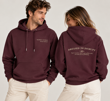 Sudadera con Capucha Dressed to Disrupt – Red Brown